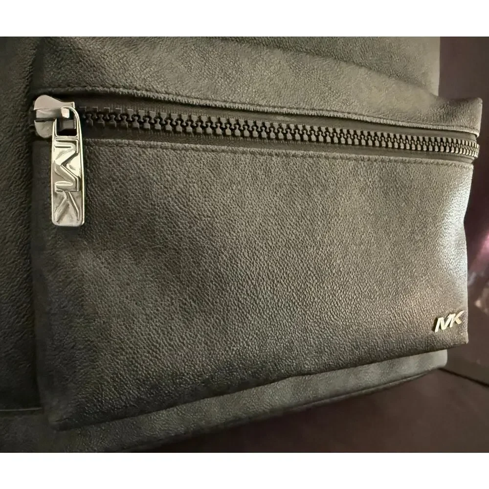 Michael Kors Cooper Signature Backpack – Black Logo-Print Canvas - Picture 7 of 11